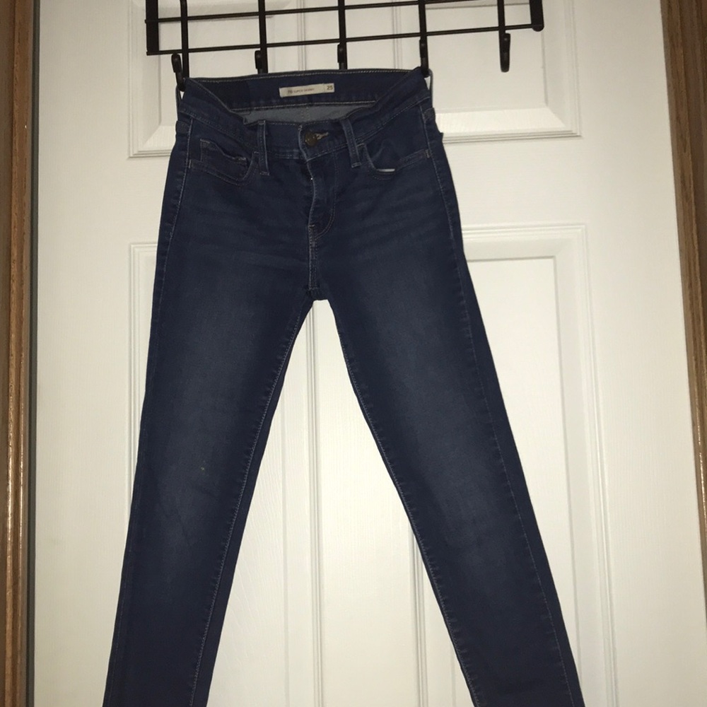 Levi’s 710 denim super skinny blue jeans
